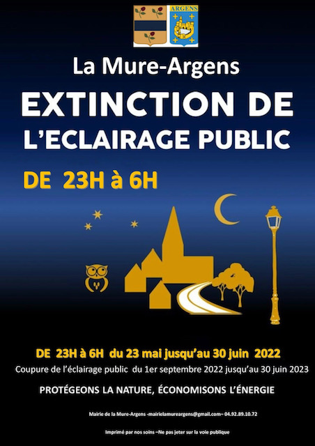 Extinction Eclairage public 