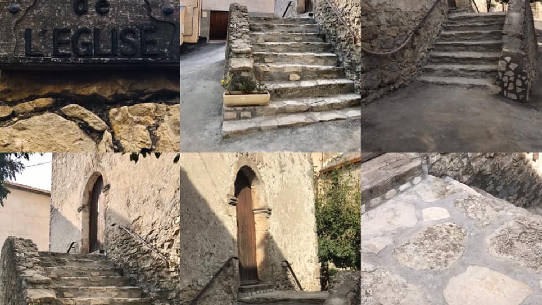Restauration des escaliers de l'Eglise Notre Dame de BAULIEU  Village D'Argens